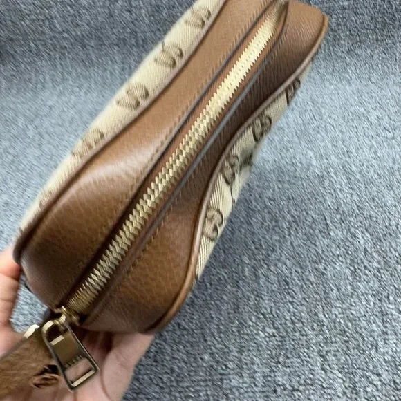 GUCCI Bree Brown Cloth Shoulder Bag 550-022625 - Picture 4 of 14